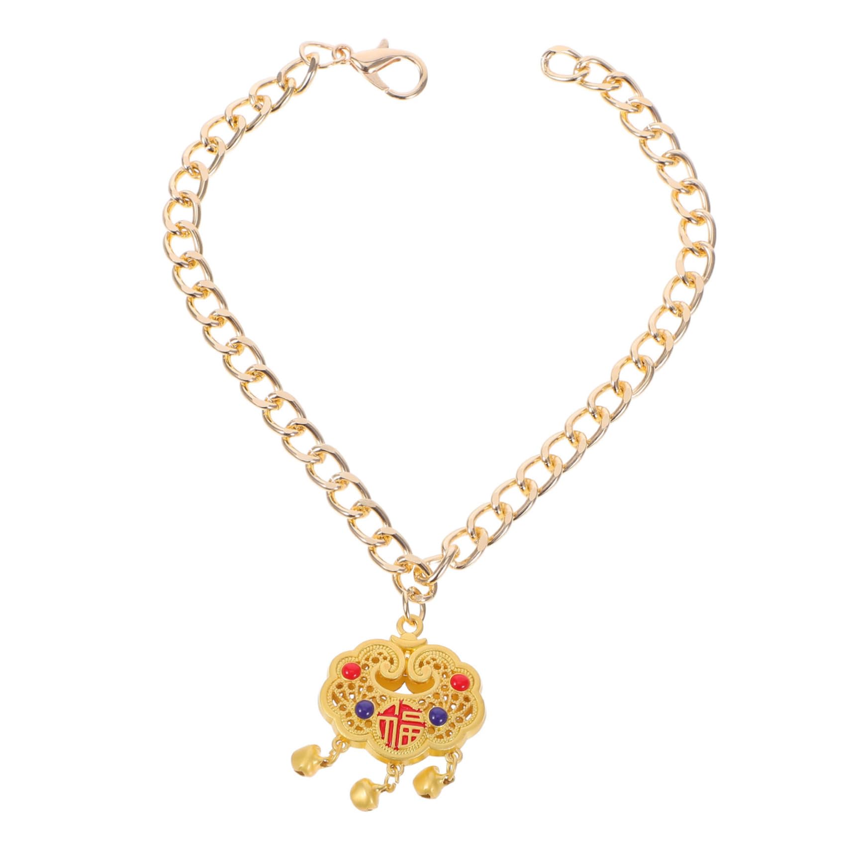 SUPVOX Pet Jewelry Necklace with Adjustable and Bell Sound Sturdy Metal Construction for Cats and Dogs for Holiday and Festive Occasions