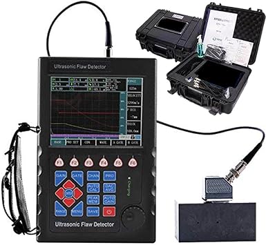 Ultrasonic Flaw Meter Detector Portable Ultrasound Flaw Detector with IP65 Standard 6dB DAC Functions Big Memory 500 A Graph 0 to 10000mm Automated Gain and Gain Scan for Weld Inspection