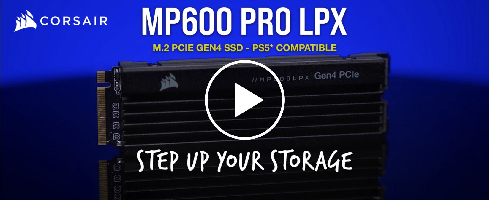 CORSAIR MP600 PRO LPX 1TB M.2 NVMe PCIe x4 Gen4 SSD - Optimised