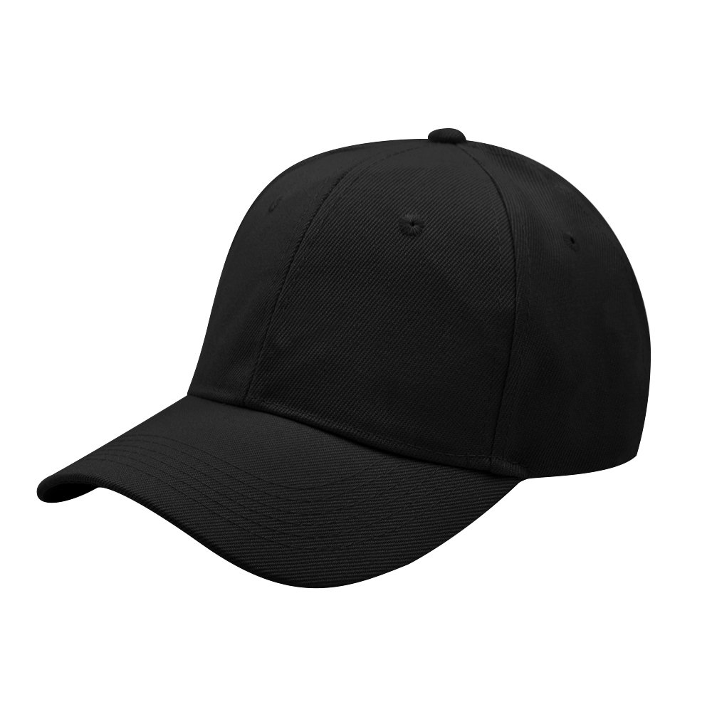 帽子 everyone nylon baseball cap (BLACK) TopTie Classic Plain Baseball Cap Unisex 6 Panel Cap Sports