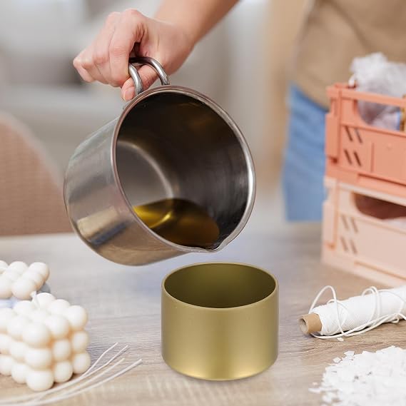 sourcing map 12pcs 4oz Candle Tins, Candle Jars Empty Containers with Lids for Making Candles, Black