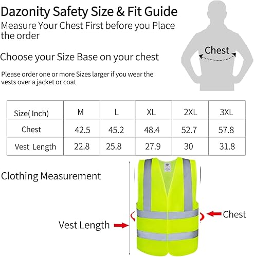 Miniatura 4 de Chalecos de seguridad, alta visibilidad, reflectante y tira de alta visibilidad, para hombres y mujeres, trabajo, ciclismo, carretera, construcción