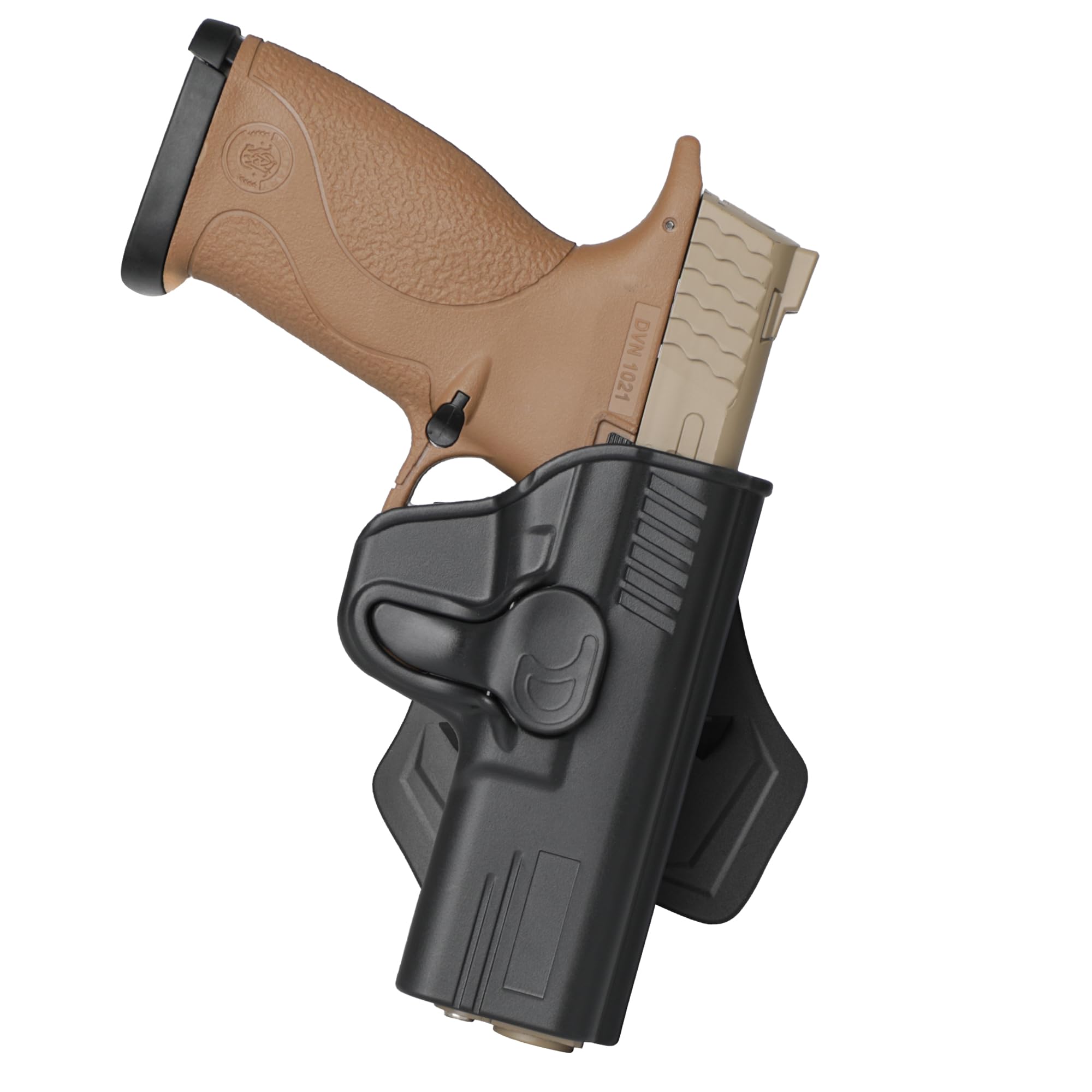 S&W SD9VE SD40VE Holster,OWB Holster Custom Fit: Smith&Wesson SD9 VE / SD40 VE/M&P M2.0 Full Size,Girsan MC28 SA 9mm Pistol,Index Finger Released,360 Degree Adj.Paddle-Right Hand