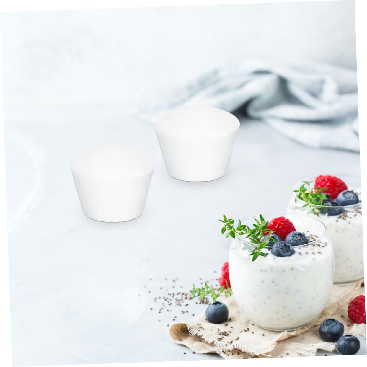 MAGICLULU Dummy Cake Modèles de Gâteaux en Mousse Réutilisables 6pcs, Légers et Peignables pour DIY et Décoration de Mariage, Lot de 6