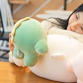 REFAHB 9 Cylindrical Dinosaur Plush Stuffed Toy - Super Soft Hugging Pillow for Kids, Bedding, Sleep & Nap