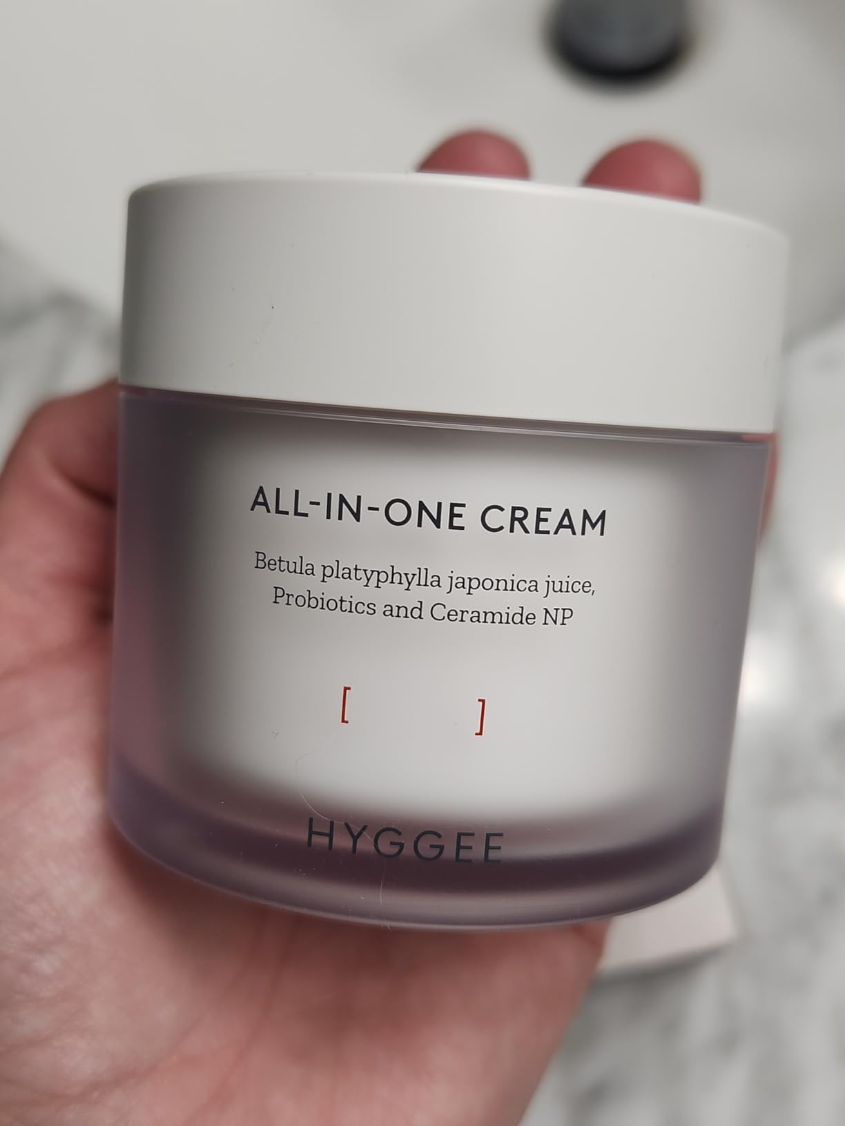 KSBC HYGGEE All in One Cream - High Moisture Barrier Face Moisturizer for Dry Skin - Probiotics & Ceramide - Non Sticky Moisturizing Cream - Skin Irritation Free, 2.7oz