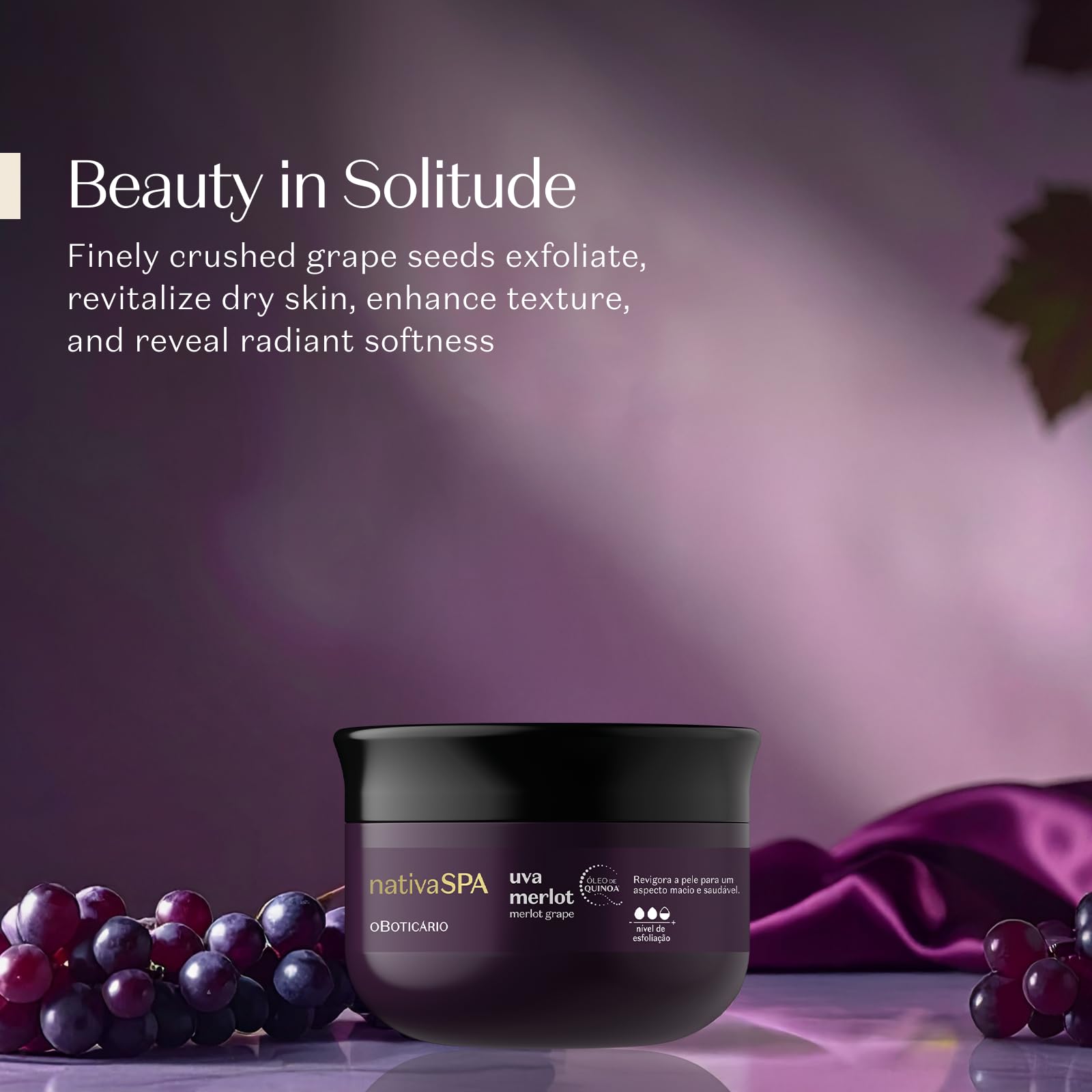 O Boticário Nativa SPA Exfoliante Corporal Uva Merlot 180g