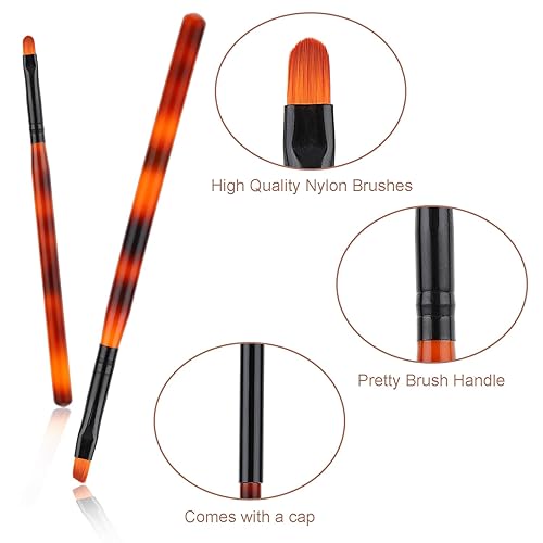 Miniatura 5 de 2 pinceles de limpieza para arte de uñas, cepillo removedor de esmalte de uñas, cepillo de limpieza profesional para arte de uñas, herramienta de