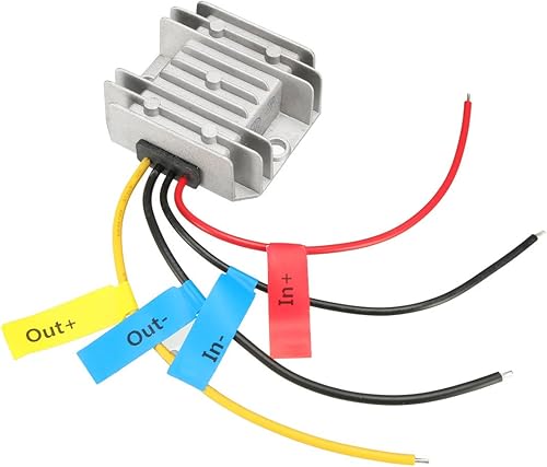 uxcell Convertidor de voltaje de alimentación DC 12V24V a DC 6V 10A 60W impermeable voltaje convertidor convertidor