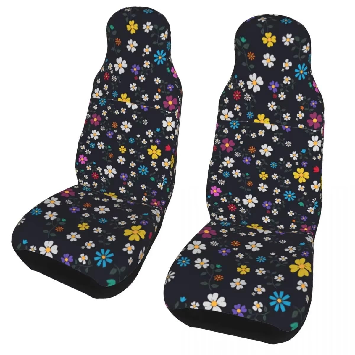 Housse de siege voiture impermeable en polyester fleurs tapis de protection auto - 5