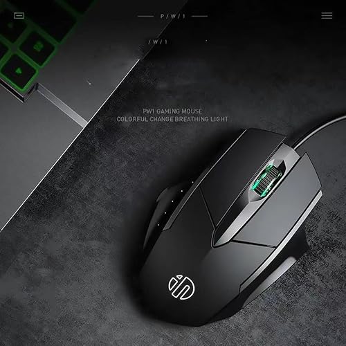 Miniatura 6 de Censprin USB Computer Mouse Wired, Silent Click Corded Mouse 3-Button Wired Optical Mouse, Office and Home Mice, Ergonomic Shape for Windows
