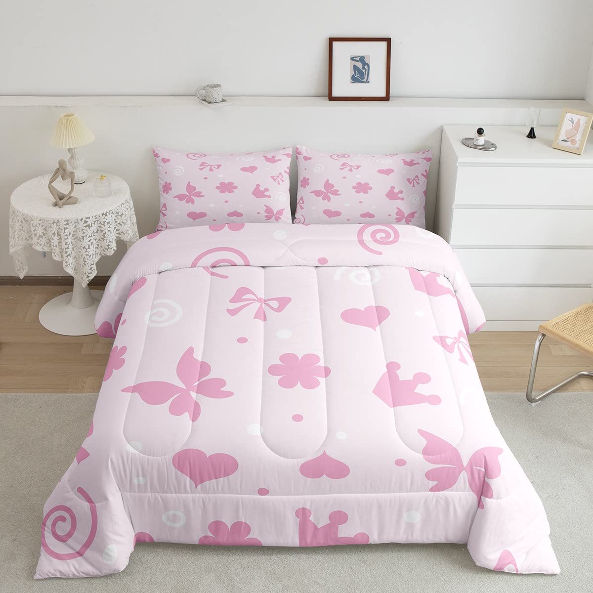 Love Pink Comforter Queen