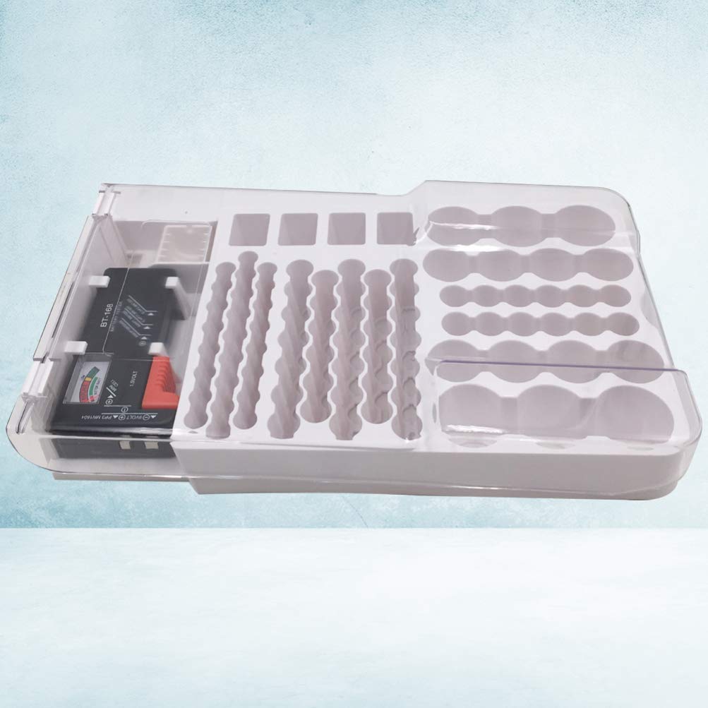Testeur de Batterie Portable en Abs Blanc pour Capacité et Tension