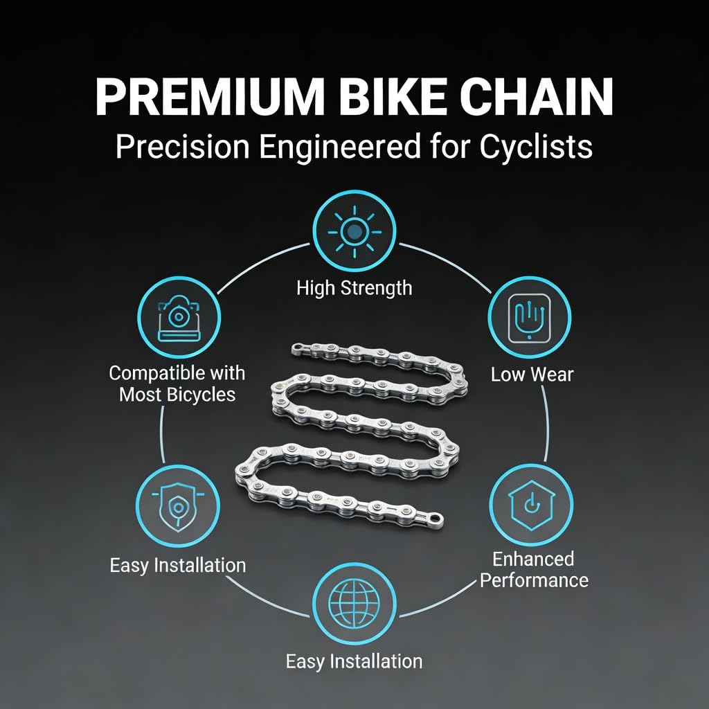12 Speed Bike Chain Half Hollow, Extra Lightweight Mountain and Road Chain, Pink Gold with 2 Chain Connector - Durable High Rigidity, Noise Reduction, Smooth Shifting (Pink Gold)