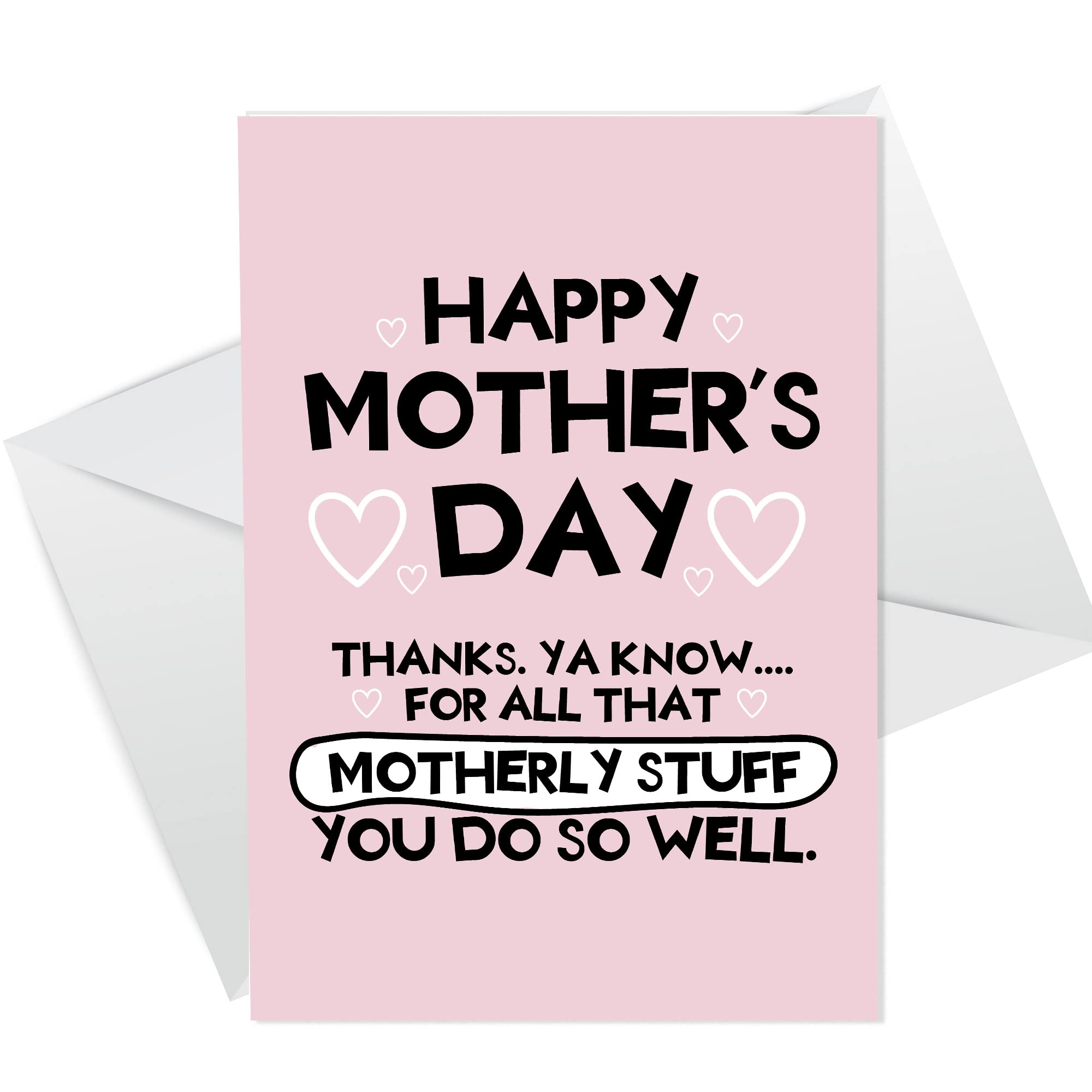 Funny Thank You Card For Mum Mothers Day Card From Daughter Son Joke Card For Her