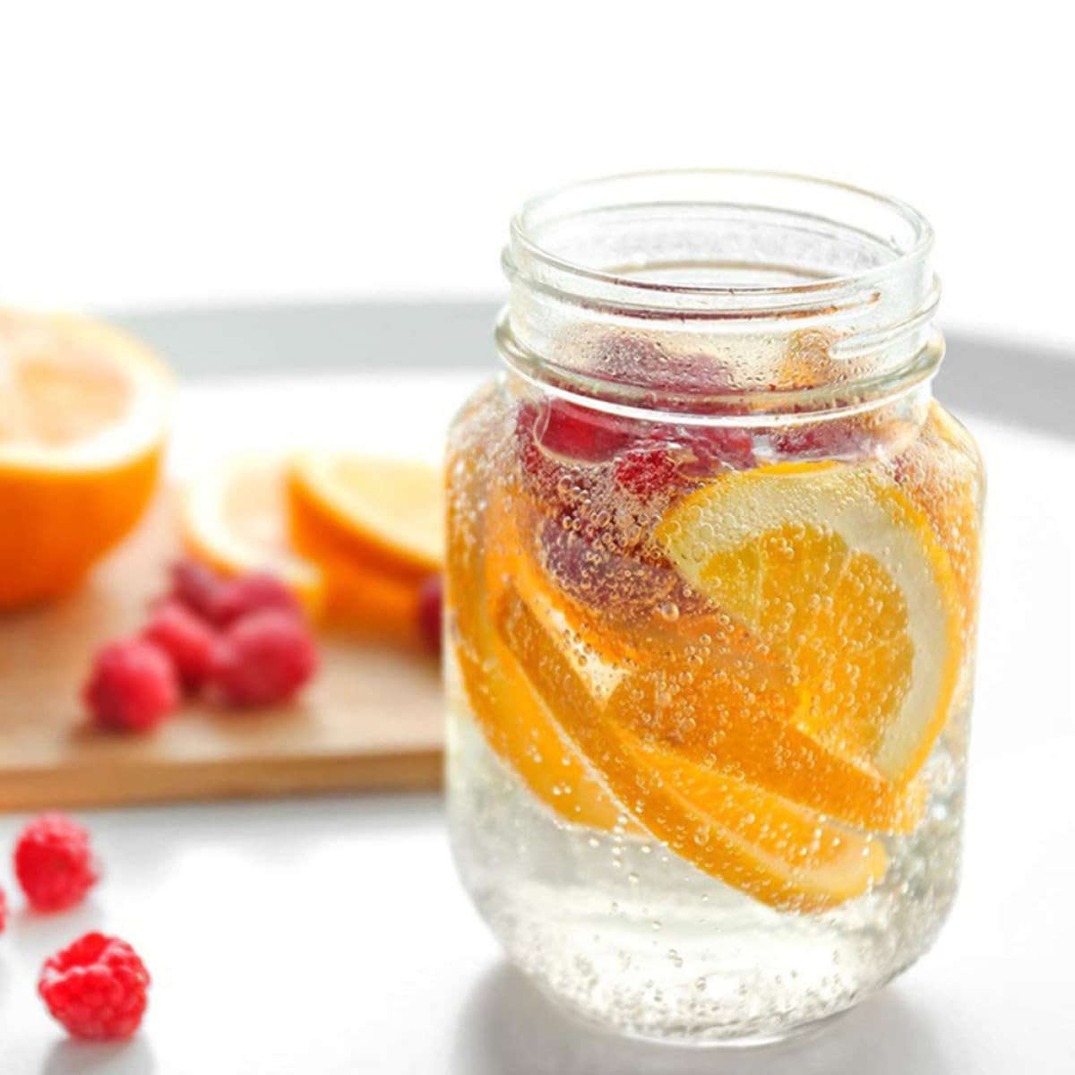 6 Stück Runde Glasaufbewahrungsbehälter 380ml mit Luftdichten Deckeln zum Lebensmittelaufbewahren Transparente Marmeladengläser für Küche und Vorrat