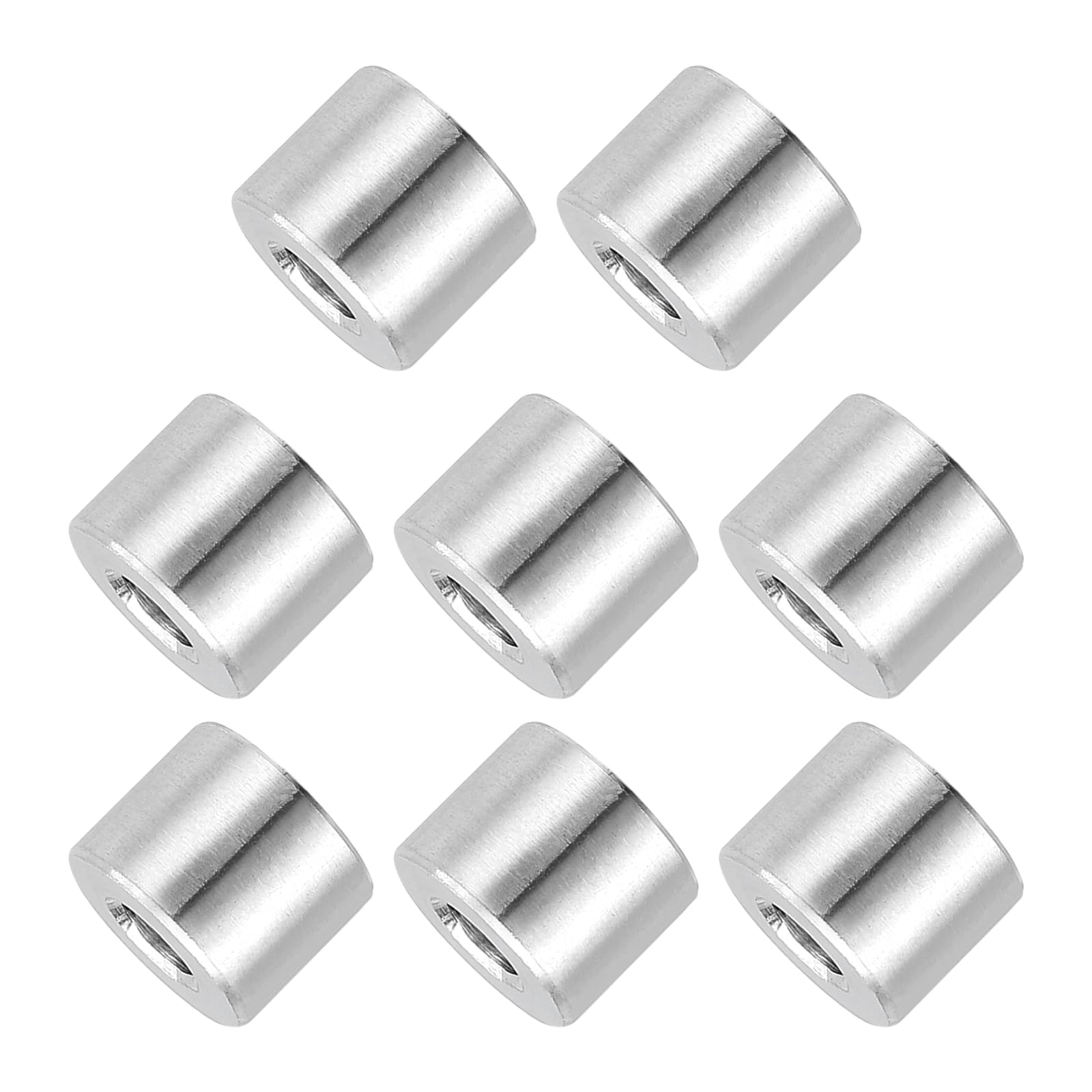PATIKIL 8 Pcs Stainless Steel Spacers, 6mm ID x 14mm OD x 11mm Height 304 Stainless Steel Bushing Screw Standoff Unthreaded Round Spacer for 1/4"M6 Screws Bolts Nuts โ image 1