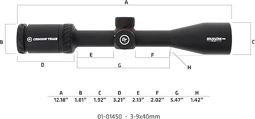 Miniatura 17 de Crimson Trace Brushline Pro Riflescope con construcción sólida ligera, tapas de alcance y paño para lentes para caza, tiro y exteriores