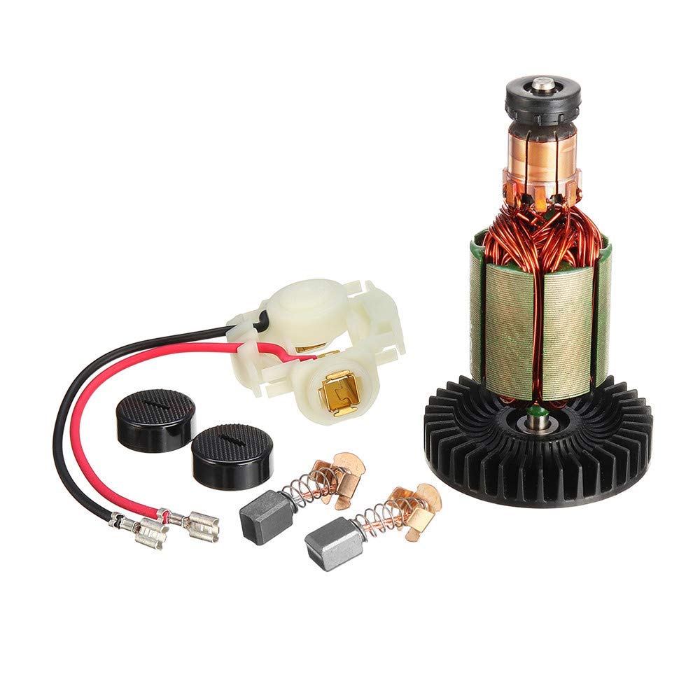 SUCAN 2pcs Kohlebürste + Bürstenhalter + 2pcs Kappen + Anker für Makita CB430 BGA450 BGA452 DGA452
