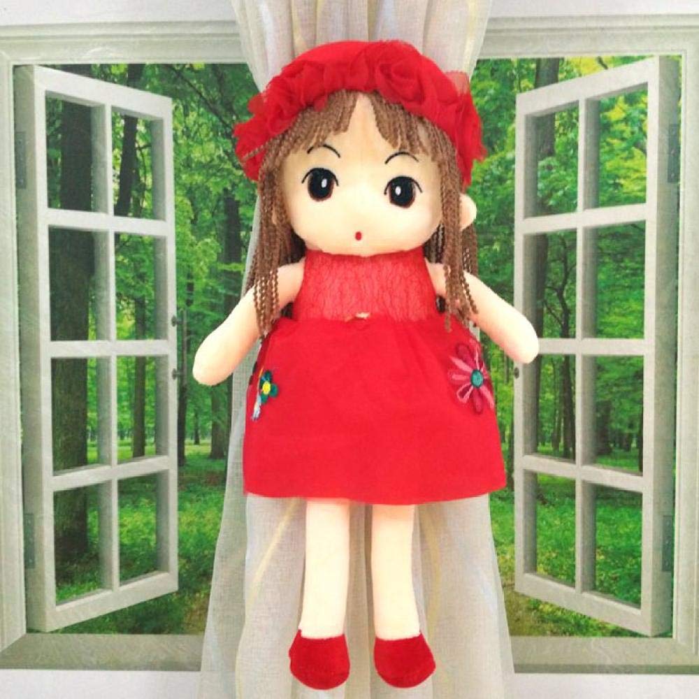 LIUJUAN Curtain Tie Back Creative Curtain Buckle Cartoon Doll Curtain Strapping Children'S Room Decoration Curtain Buckle-A Red Mayfair Fairy