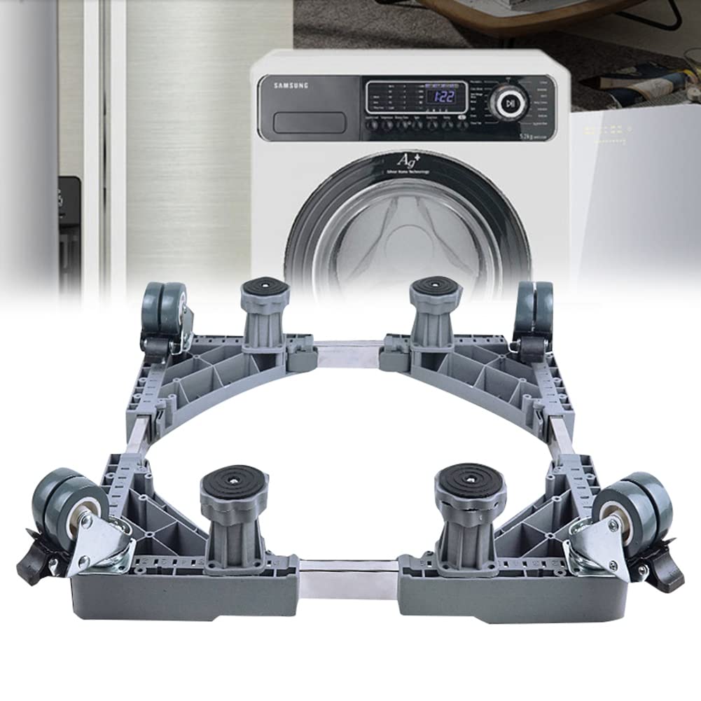 Loufy Supporto per lavatrice Sollevamento Base Lavatrice Frigorifero Regolabile Base rialzata Supporto Mobile Rotella Bagno Accessori Cucina