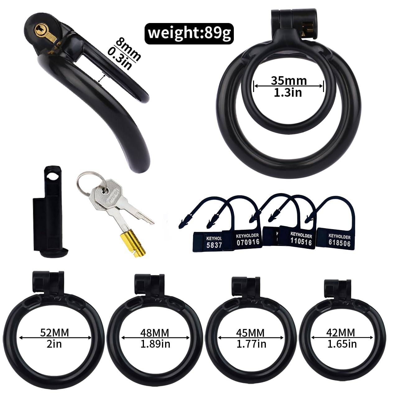 Gabbia da uomo invisibile a forma di protezione blocco elastico Pilates Strap A75-196