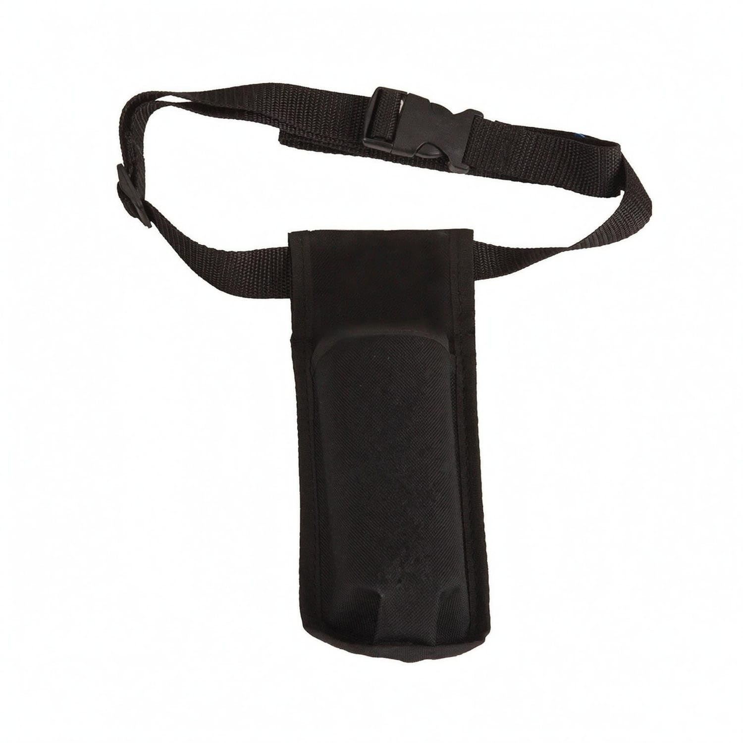 Neoprene-Like Water Bottle Waist Pack ABS Buckle Waist Storage Pouch Front Pocket Belt Pouch Stitched Edges, Black, Single Hole-image-47