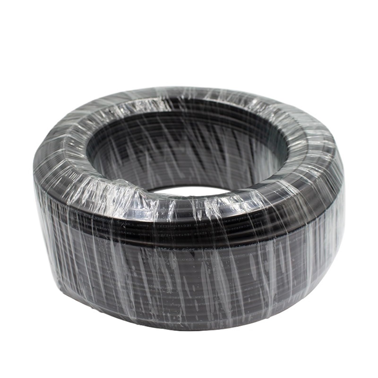 1/5/10 Meter Doppelcode 2X4MM2/6mm2 (12AWG/10AWG) Solarkabel, schwarzes PV-Kabel, Kupferleiter, XLPE-Mantel(6mm2(10AWG),10M)