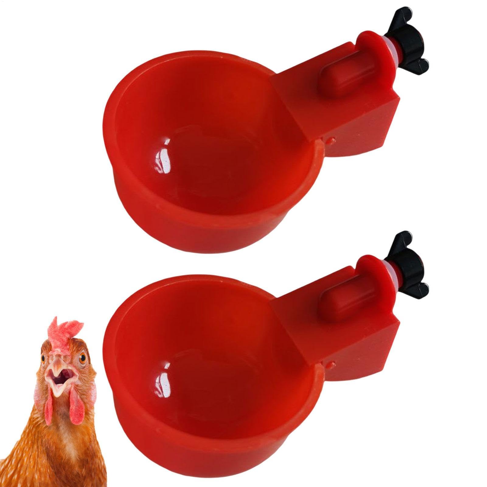5 piezas tazas bebedoras de pollo - kit de alimentación acuática automática | sin herramientas Instale tazones de beber para pollo, patos, pájaros, pavos y más — view 7