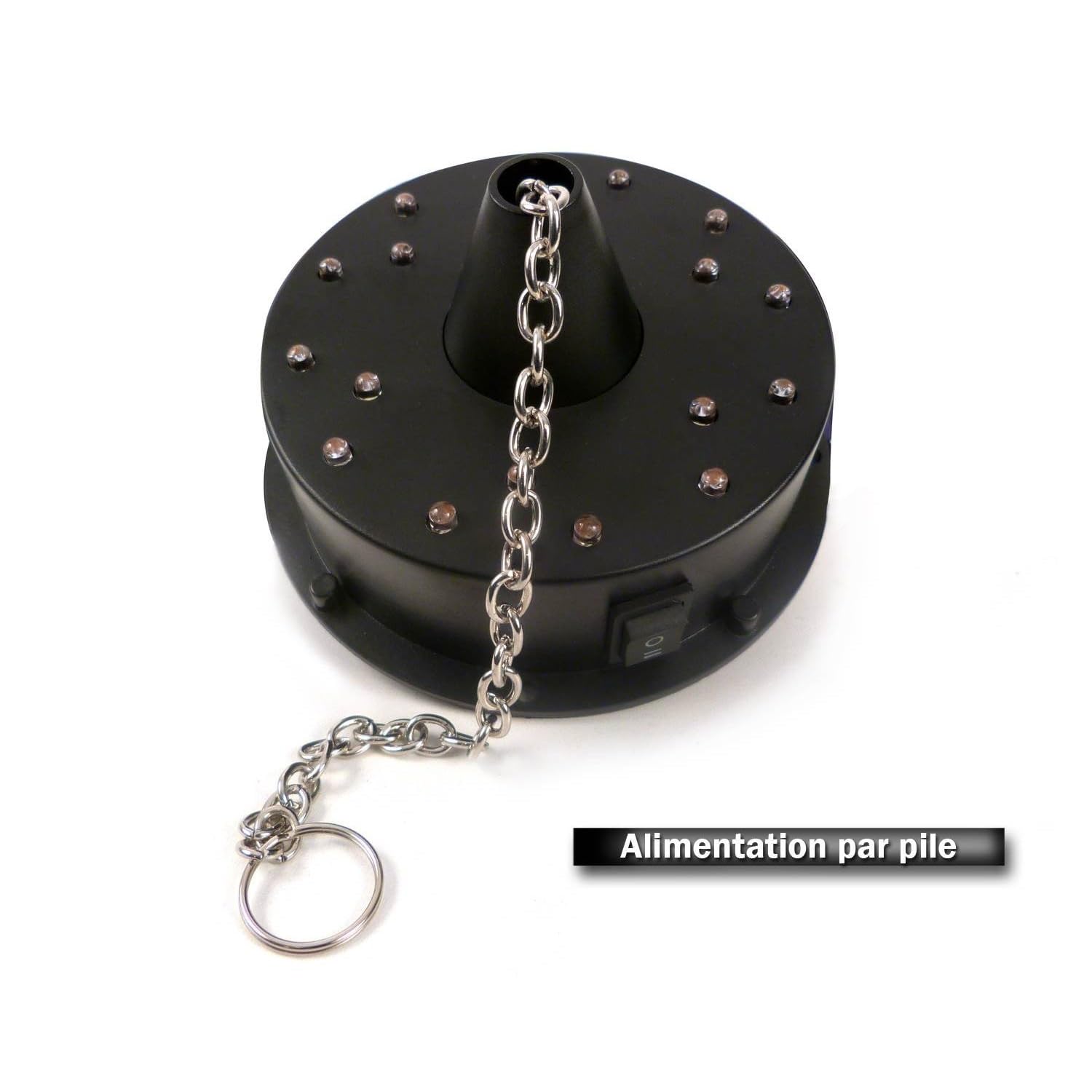 Boule à facettes 30 cm avec 18 LEDs - Globe à facettes - Multicolore