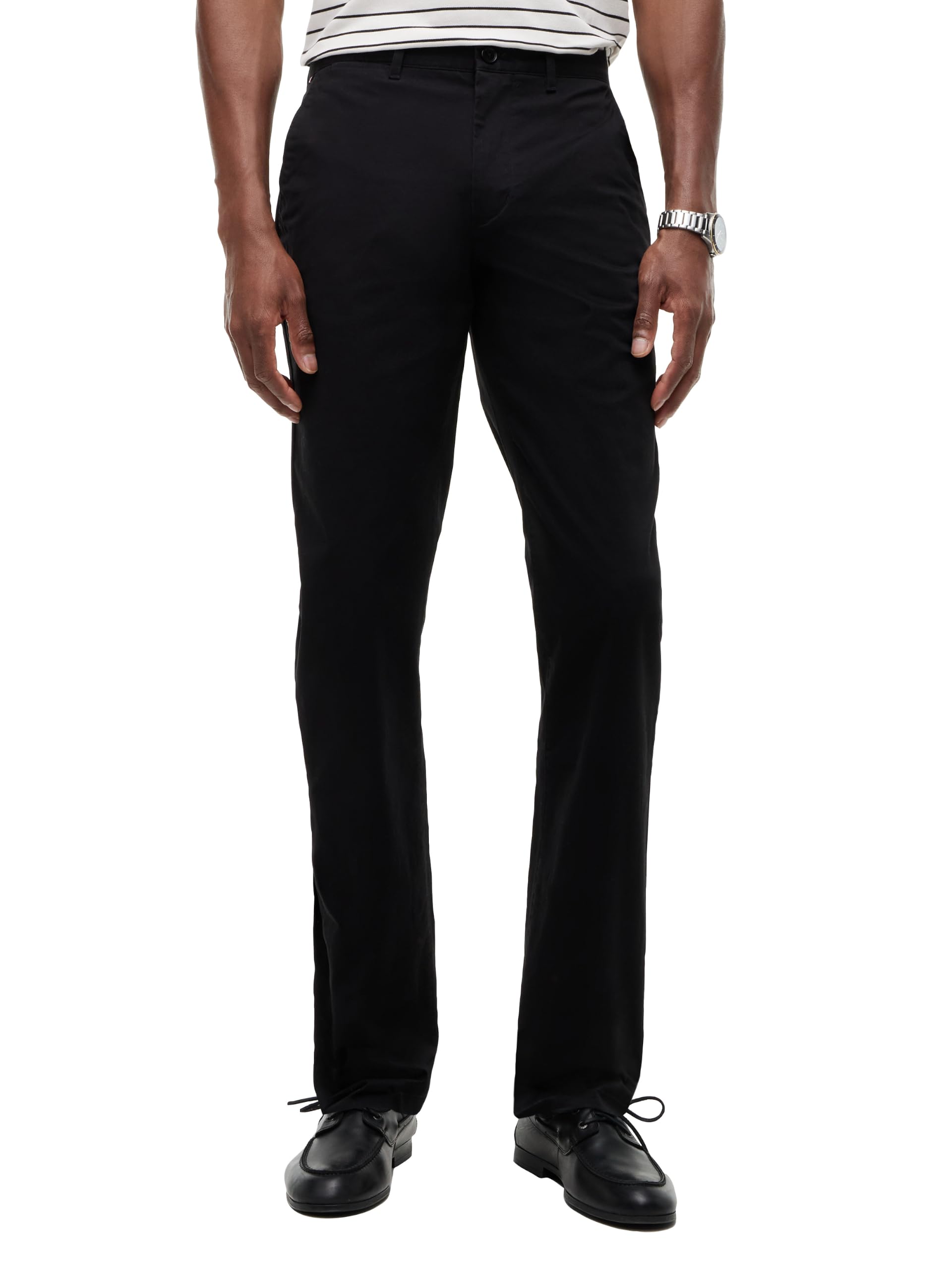 Men's Causal Cotton Chino Pants with Stretch in Slim Fit