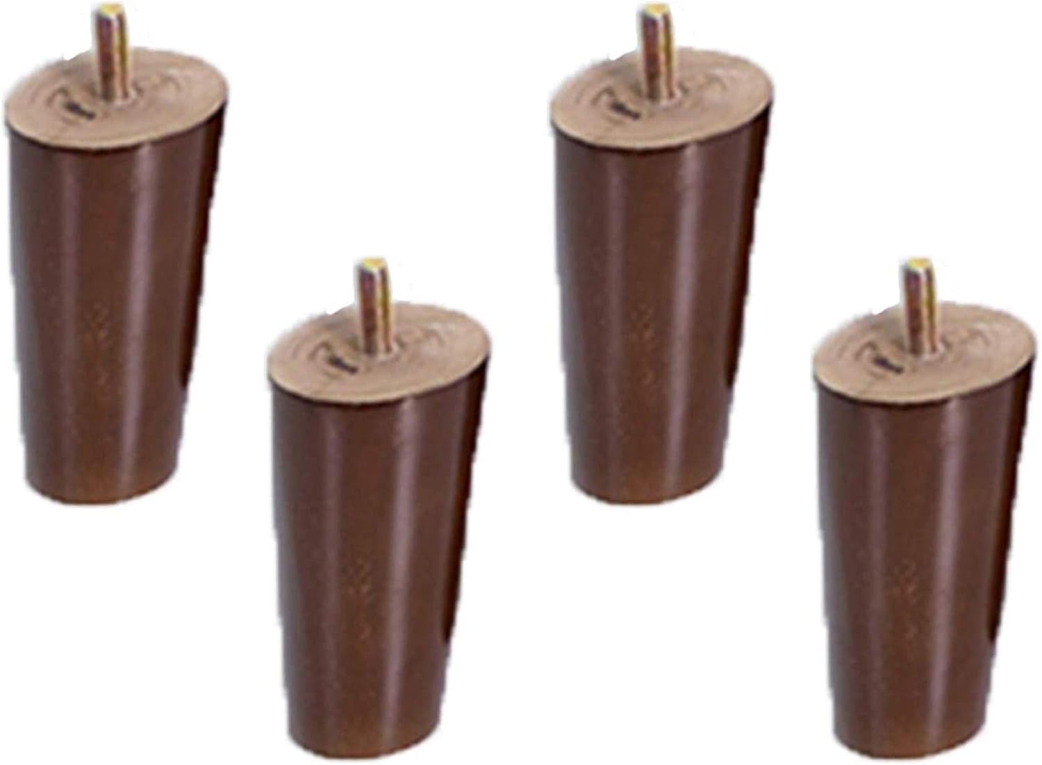 Amazon Co Jp 4ピース家具脚木製テーブル脚無垢材円錐形交換斜めコーン家具ソファベッドキャビネットチェアソファフィートウッドm6スレッド ウォールナット用 ホーム キッチン