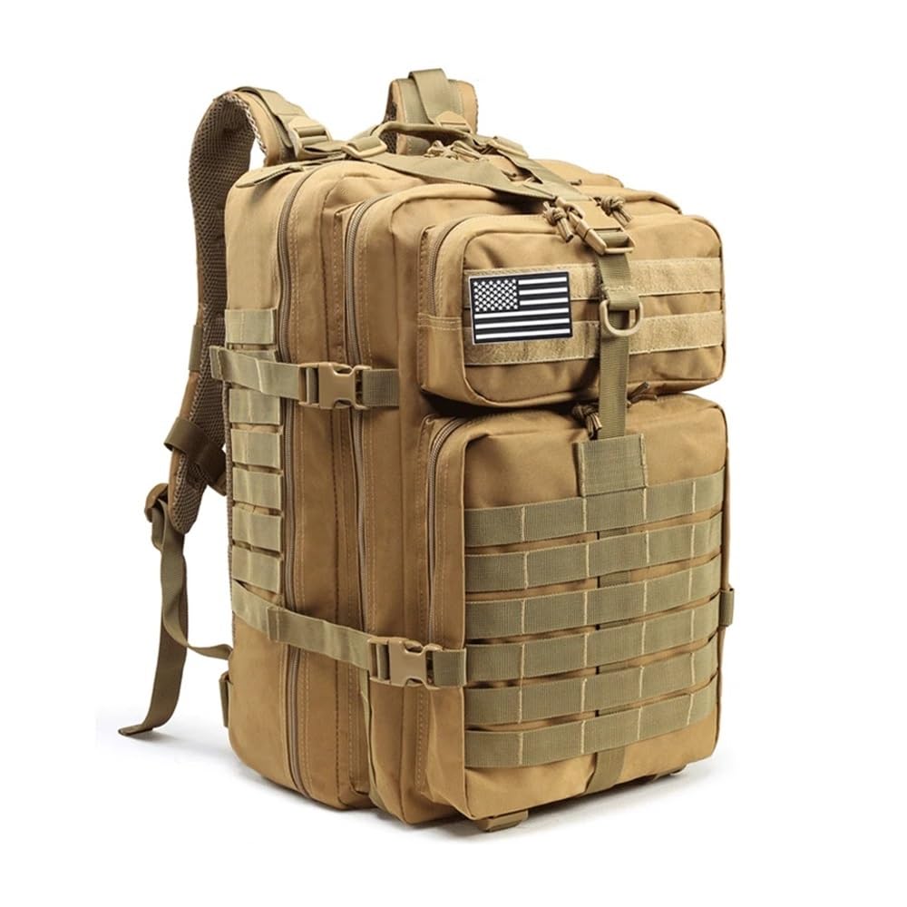 50 l Herren-Rucksäcke, Outdoor-Reisetaschen, Outdoor-3P-Schulrucksack, EDC MOLLE-Pack für Trekking, Jagd