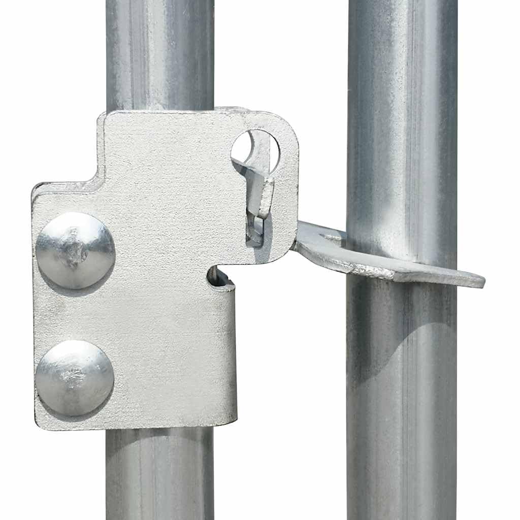 Perrera para perros de acero galvanizado de 6 x 6 x 1 m con malla de alambre, puerta batiente, resistente a la intemperie y segura para cachorros, perros, jardín, patio, camping e interior