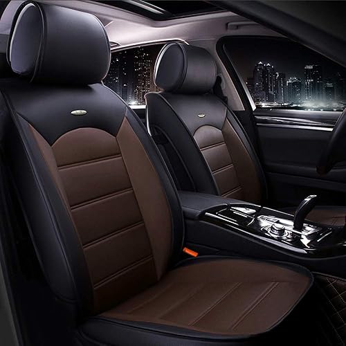 Par de fundas de asiento delantero de automóvil para C30 C70 S40 S60 S90 V40 V50 V60 XC40 XC60 XC70 Protector de cuero sintético para asiento de