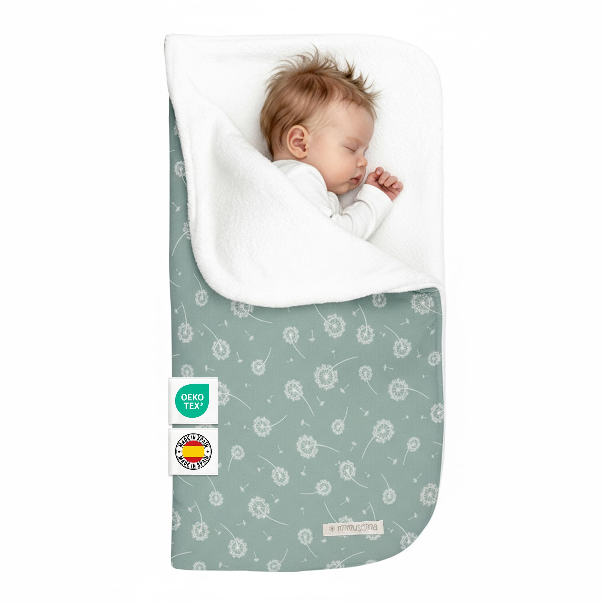 MIMUSELINA Einschlagdecke Babyschale Winter Universal | 2-in-1 Fusack  (92x46 cm) & Decke (92x92 cm) | Weiche Baumwolle fr Babyschale, Kinderwagen  & Babybett : Amazon.de: Baby
