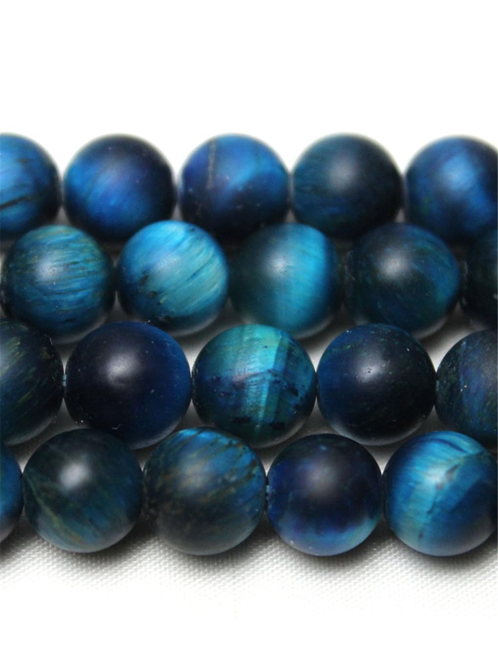 Perles en pierre d'oeil de tigre bleu lac de qualité pour bijoux précieux