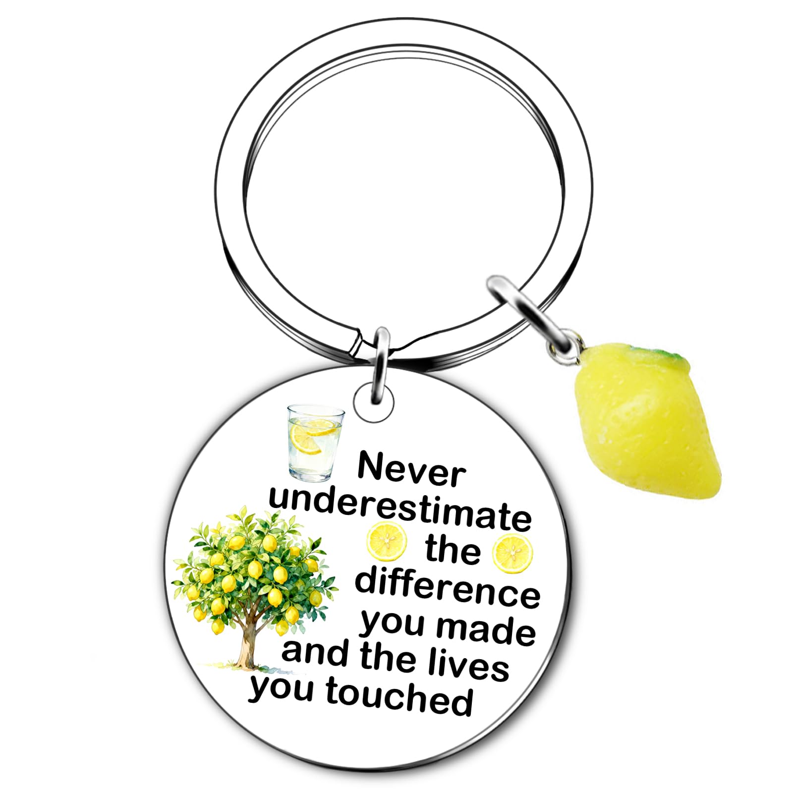 QuLuvaeri Leaving Gifts Keyring for Colleague Teacher Leaving Gifts Retirement Gifts for Women Men Gifts for Colleagues Women