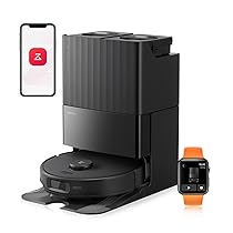 roborock Qrevo Edge S5A Robot Aspirapolvere e Lavapavimenti 18.500 Pa, zero grovigli, spazzola principale DuoDivide, spazzola laterale FlexiArm e Mocio, lavaggio ad acqua calda e autopulizia Nero