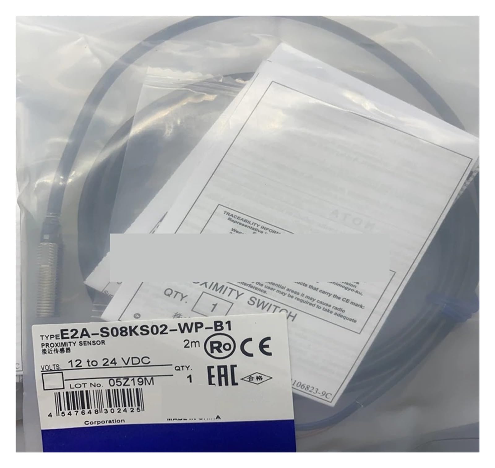 XDDQWSWA Proximity sensor E2A-S08KS02-WP-B1 E2A-S08KS02-WP-B2(E2A-S08KS02-WP-B1)