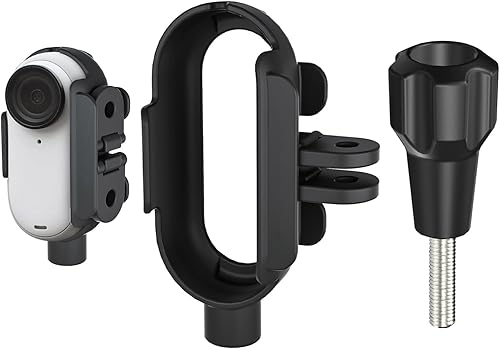Generic Adaptador de montaje de cámara para Insta360 GO 3, negro, se adapta a marco de 2.598x1.299x0.787 in