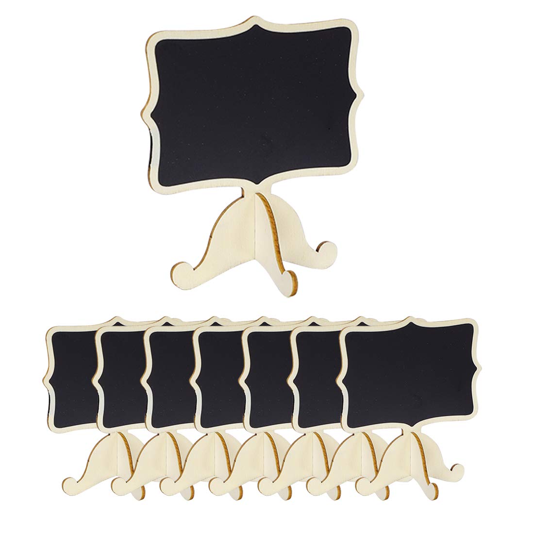 Mini tableaux noirs ardoise avec support chevalet bois uxcell lot de 8