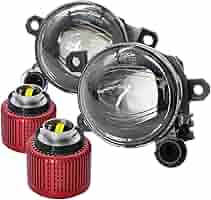 信玄 LEDフォグランプユニット プロジェクターレンズ2色切り替えLEDバルブ 信玄 LEDフォグランプユニット プロジェクターレンズ2色切り替え