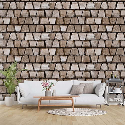 Image of DWELLSINDIA Brick Stone Self Adhesive Wallpaper, Waterproof, Scratch Resistant, Laminated (41cm x 244cm, Multicolour)