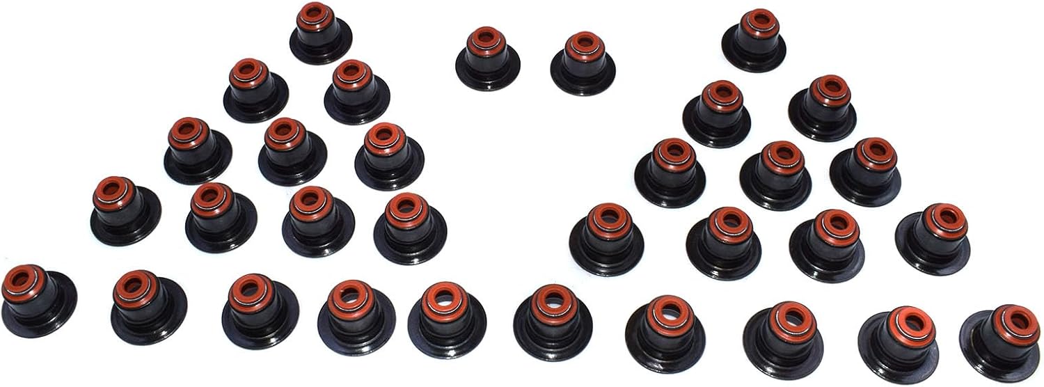 32 pcs Valve Stem Seal for BMW E53 E60 E63 E64 E70 E71 X5 X6 545i 645ci 745i 550i 750Li 11340029751 123728101 11340039494