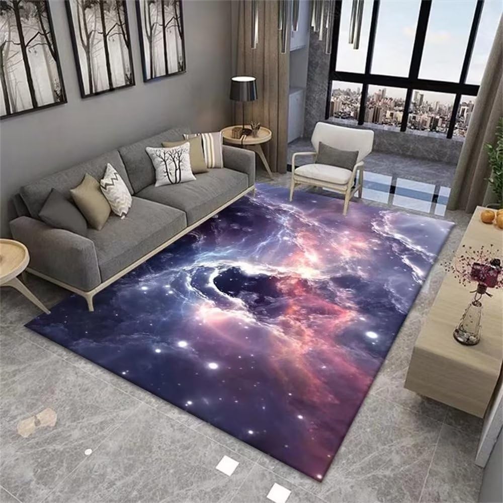 Tapis extérieur terrasse violet galaxie pour sublimer votre salon de jardin