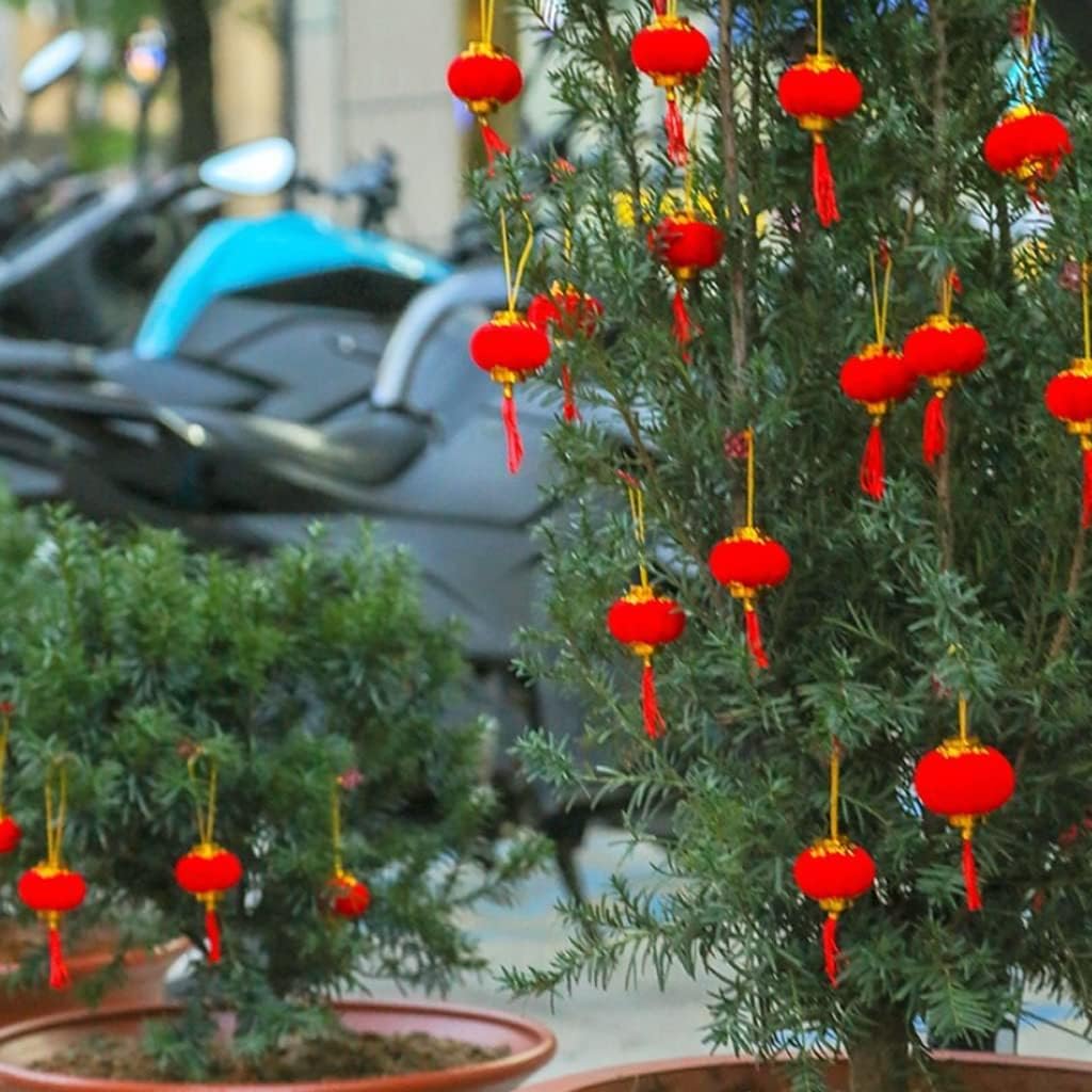 LIOONS Red Lanterns,Chinese Lanterns Indoor and Outdoor Lanterns New Year Wedding Decoration Paper Lantern Lamp Hanging Lantern