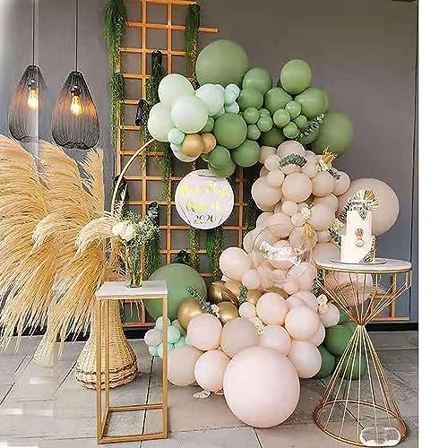 Image of KALOR 10 Inch Beige Balloons, 100 Pcs Latex Helium Balloons for Kid's Birthday Party Baby Shower Wedding Graduation Graduation Party Decorations