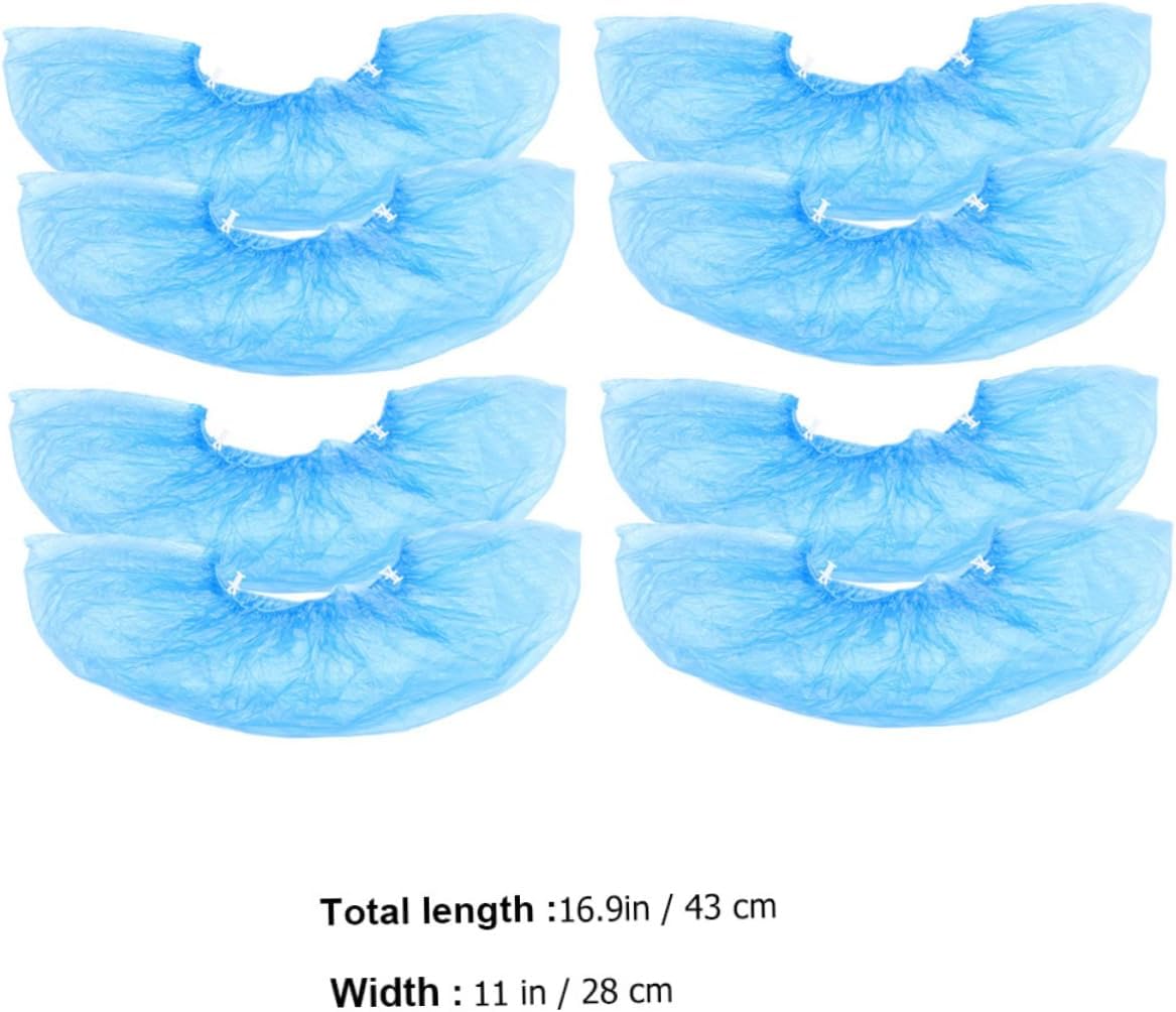 100pcs Rain Shoe Covers T-buckle Disposable Replacement for Shoe Cover Machine Home Outdoor Use