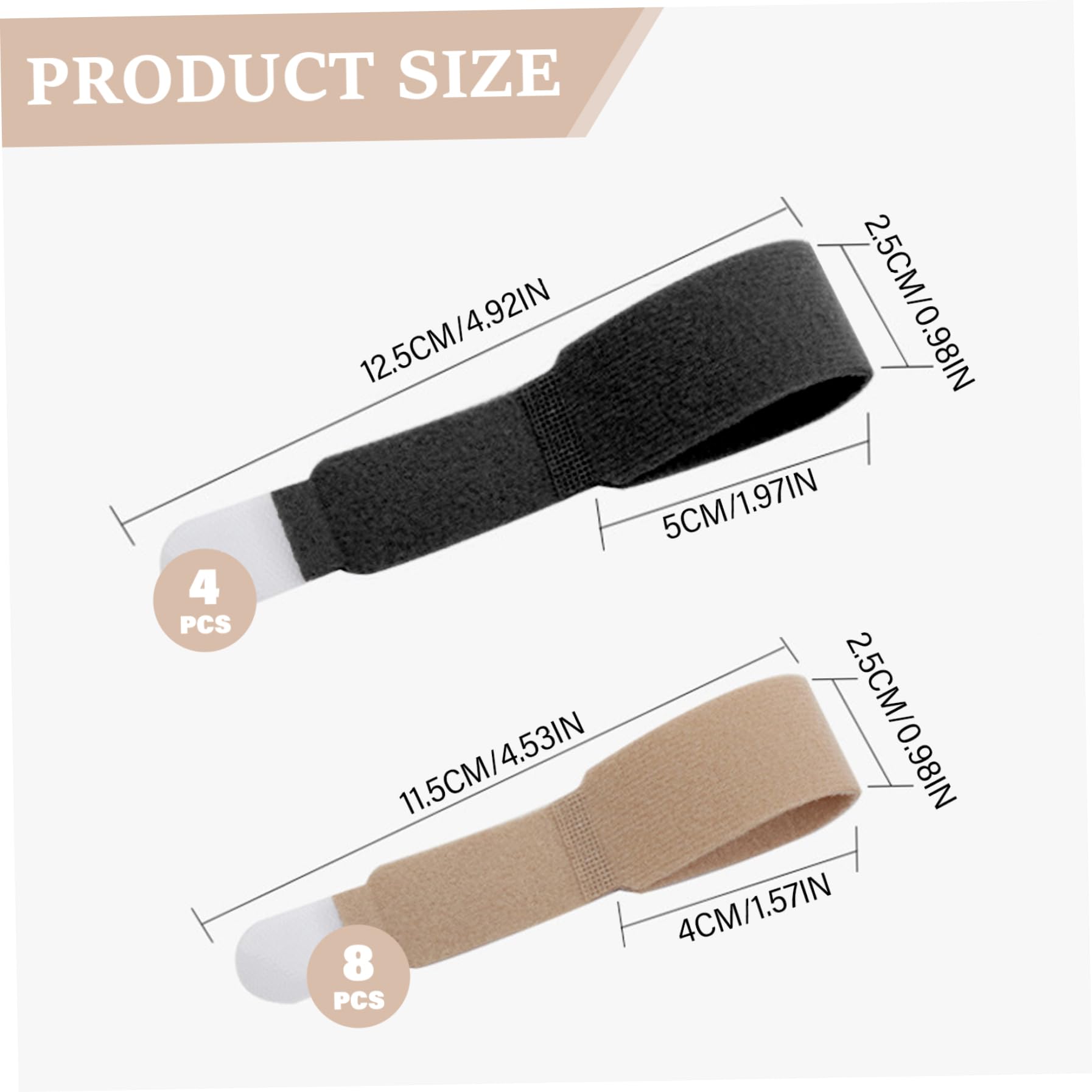 Toe Straightener 12Pcs Hammer Toe Corrector for Women, Reusable & Adjustable Corrector, Skin-Friendly & Breathable for Feet, Finger